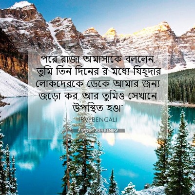 Picture 07 - 2 চমূৱেল 20:4 BENIRV - পরে রাজা অমাসাকে - Bible Verse Picture