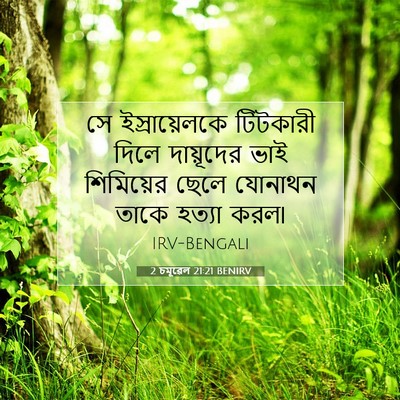 Picture 07 - 2 চমূৱেল 21:21 BENIRV - সে ইস্রায়েলকে - Bible Verse Picture