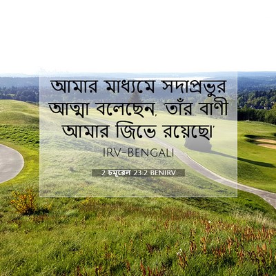 Picture 07 - 2 চমূৱেল 23:2 BENIRV - আমার মাধ্যমে - Bible Verse Picture
