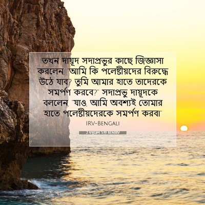 Picture 07 - 2 চমূৱেল 5:19 BENIRV - তখন দায়ূদ - Bible Verse Picture