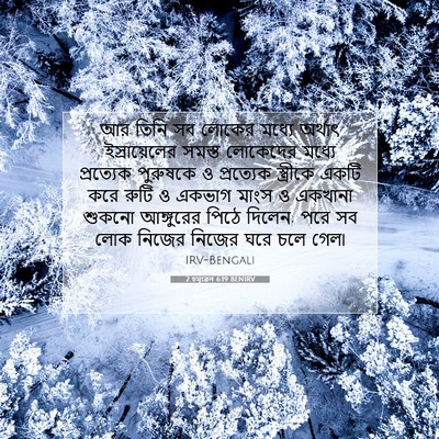 Picture 07 - 2 চমূৱেল 6:19 BENIRV - আর তিনি সব লোকের - Bible Verse Picture