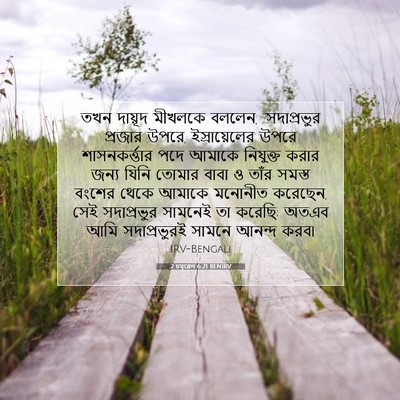 Picture 07 - 2 চমূৱেল 6:21 BENIRV - তখন দায়ূদ মীখলকে - Bible Verse Picture