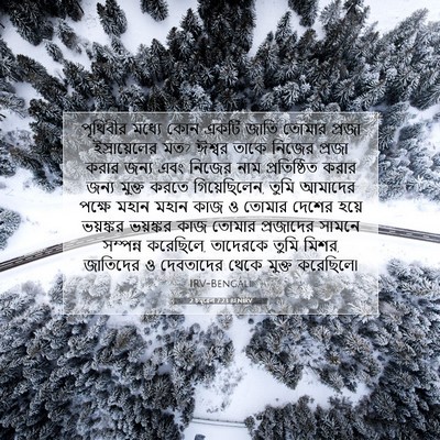 Picture 07 - 2 চমূৱেল 7:23 BENIRV - পৃথিবীর মধ্যে কোন - Bible Verse Picture