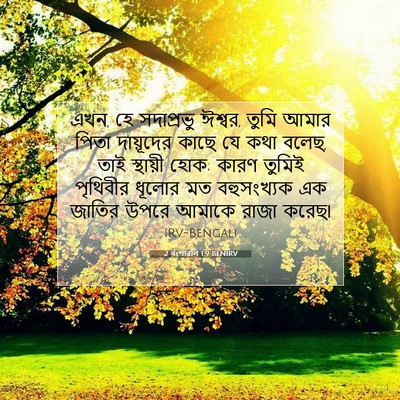 Picture 07 - 2 বংশাৱলি 1:9 BENIRV - এখন, হে সদাপ্রভু - Bible Verse Picture