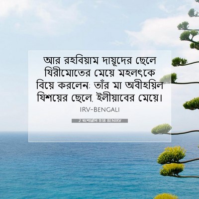 Picture 07 - 2 বংশাৱলি 11:18 BENIRV - আর রহবিয়াম - Bible Verse Picture
