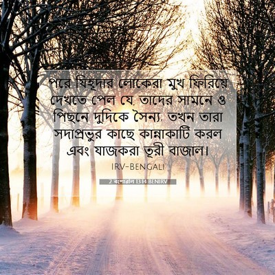 Picture 07 - 2 বংশাৱলি 13:14 BENIRV - পরে যিহূদার - Bible Verse Picture
