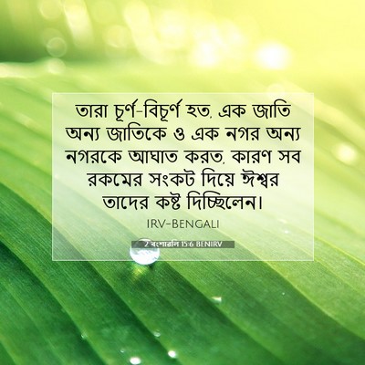 Picture 07 - 2 বংশাৱলি 15:6 BENIRV - তারা - Bible Verse Picture