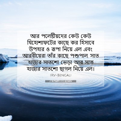 Picture 07 - 2 বংশাৱলি 17:11 BENIRV - আর পলেষ্টীয়দের - Bible Verse Picture