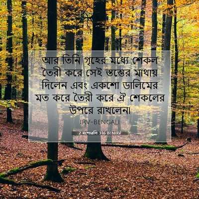 Picture 07 - 2 বংশাৱলি 3:16 BENIRV - আর তিনি গৃহের - Bible Verse Picture