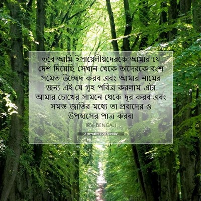 Picture 07 - 2 বংশাৱলি 7:20 BENIRV - তবে আমি - Bible Verse Picture