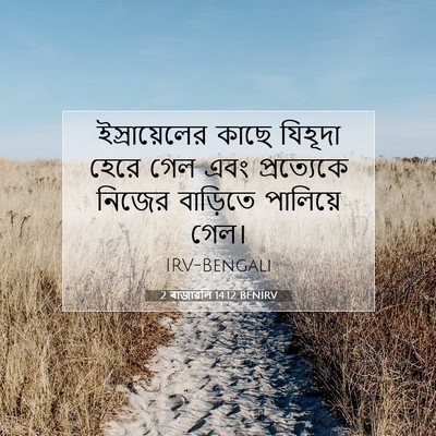Picture 07 - 2 ৰাজাৱলি 14:12 BENIRV - ইস্রায়েলের কাছে - Bible Verse Picture