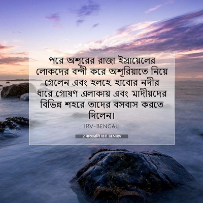 Picture 07 - 2 ৰাজাৱলি 18:11 BENIRV - পরে অশূরের রাজা - Bible Verse Picture