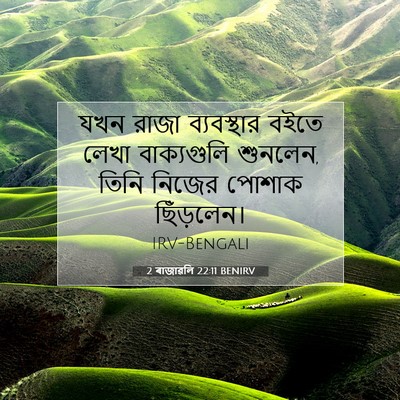Picture 07 - 2 ৰাজাৱলি 22:11 BENIRV - যখন রাজা - Bible Verse Picture
