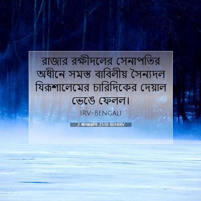 Picture 07 - 2 ৰাজাৱলি 25:10 BENIRV - রাজার রক্ষীদলের - Bible Verse Picture