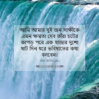 Picture 07 - पপ্রত্যাদেশ 11:3 BENIRV - আমি আমার দুই জন - Bible Verse Picture