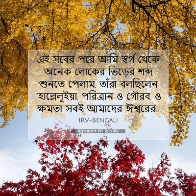 Picture 07 - पপ্রত্যাদেশ 19:1 BENIRV - এই সবের পরে আমি - Bible Verse Picture