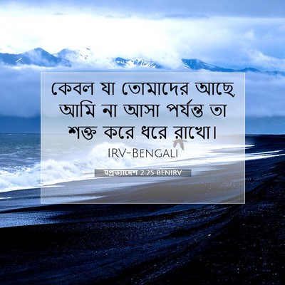 Picture 07 - पপ্রত্যাদেশ 2:25 BENIRV - কেবল যা তোমাদের - Bible Verse Picture