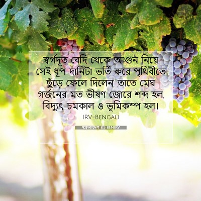 Picture 07 - पপ্রত্যাদেশ 8:5 BENIRV - স্বর্গদূত বেদি - Bible Verse Picture