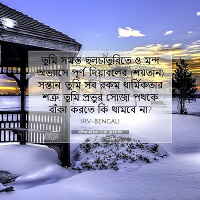Picture 07 - पশিষ্যচরিত 13:10 BENIRV - তুমি সমস্ত - Bible Verse Picture