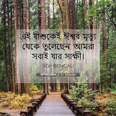 Picture 07 - पশিষ্যচরিত 2:32 BENIRV - এই যীশুকেই ঈশ্বর - Bible Verse Picture