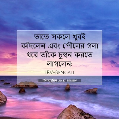 Picture 07 - पশিষ্যচরিত 20:37 BENIRV - তাতে সকলে খুবই - Bible Verse Picture
