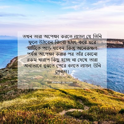 Picture 07 - पশিষ্যচরিত 28:6 BENIRV - তখন তারা অপেক্ষা - Bible Verse Picture