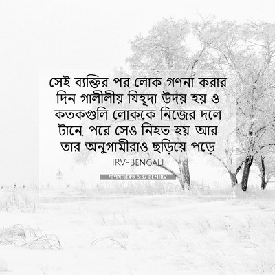 Picture 07 - पশিষ্যচরিত 5:37 BENIRV - সেই ব্যক্তির পর - Bible Verse Picture