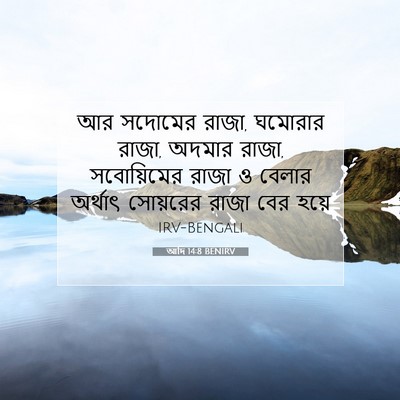 Picture 07 - আদি 14:8 BENIRV - আর সদোমের রাজা, - Bible Verse Picture