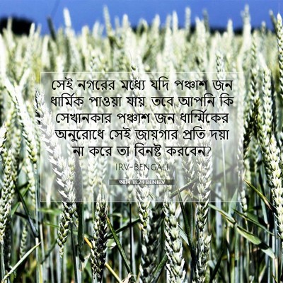 Picture 07 - আদি 18:24 BENIRV - সেই নগরের মধ্যে - Bible Verse Picture