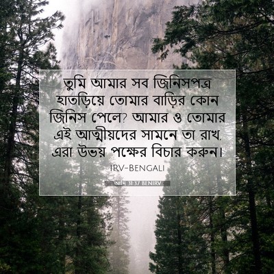 Picture 07 - আদি 31:37 BENIRV - তুমি আমার সব - Bible Verse Picture