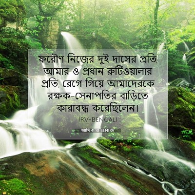 Picture 07 - আদি 41:10 BENIRV - ফরৌণ নিজের দুই - Bible Verse Picture