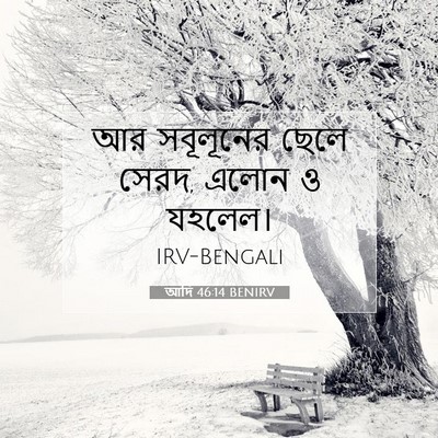 Picture 07 - আদি 46:14 BENIRV - আর সবূলূনের ছেলে - Bible Verse Picture