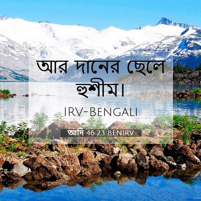 Picture 07 - আদি 46:23 BENIRV - আর দানের ছেলে - Bible Verse Picture