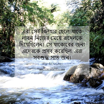 Picture 07 - আদি 46:25 BENIRV - এরা সেই বিলহার - Bible Verse Picture