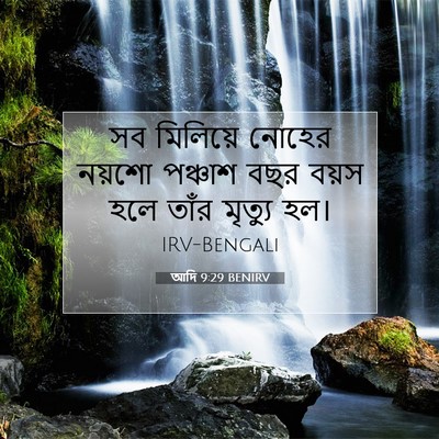 Picture 07 - আদি 9:29 BENIRV - সব মিলিয়ে নোহের - Bible Verse Picture