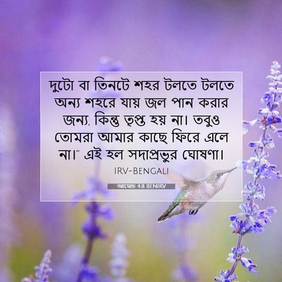 Picture 07 - আমোচ 4:8 BENIRV - দুটো বা তিনটে শহর - Bible Verse Picture