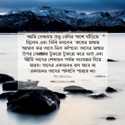 Picture 07 - আমোচ 9:1 BENIRV - আমি দেখলাম প্রভু - Bible Verse Picture