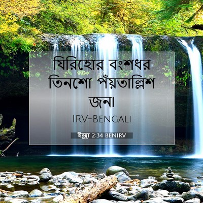 Picture 07 - ইজ্ৰা 2:34 BENIRV - যিরিহোর বংশধর - Bible Verse Picture
