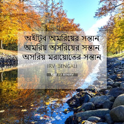Picture 07 - ইজ্ৰা 7:3 BENIRV - অহীটূব অমরিয়ের - Bible Verse Picture