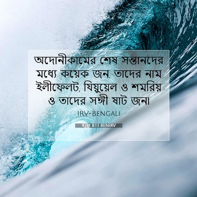 Picture 07 - ইজ্ৰা 8:13 BENIRV - অদোনীকামের শেষ - Bible Verse Picture