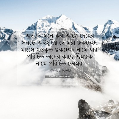 Picture 07 - ইফিচীয়া 2:11 BENIRV - অতএব মনে কর, আগে - Bible Verse Picture