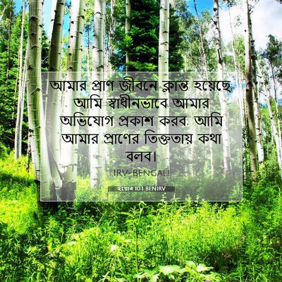 Picture 07 - ইয়োব 10:1 BENIRV - আমার প্রাণ জীবনে - Bible Verse Picture