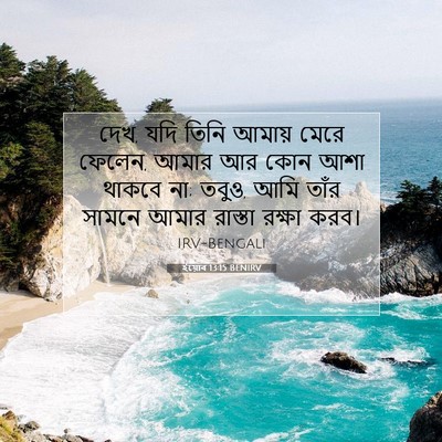 Picture 07 - ইয়োব 13:15 BENIRV - দেখ, যদি তিনি আমায় - Bible Verse Picture