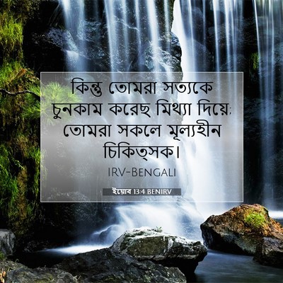 Picture 07 - ইয়োব 13:4 BENIRV - কিন্তু তোমরা - Bible Verse Picture