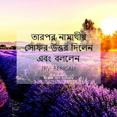 Picture 07 - ইয়োব 20:1 BENIRV - তারপর নামাথীয় - Bible Verse Picture