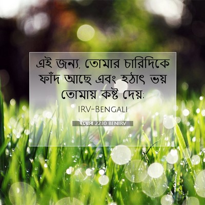 Picture 07 - ইয়োব 22:10 BENIRV - এই জন্য, তোমার - Bible Verse Picture