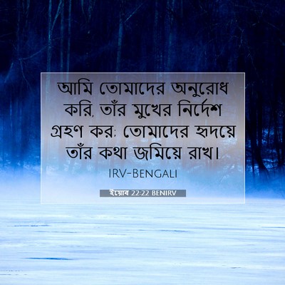 Picture 07 - ইয়োব 22:22 BENIRV - আমি তোমাদের - Bible Verse Picture