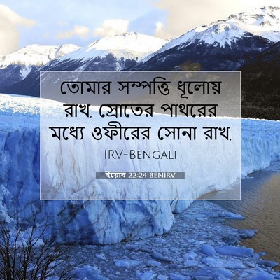 Picture 07 - ইয়োব 22:24 BENIRV - তোমার সম্পত্তি - Bible Verse Picture