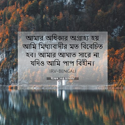 Picture 07 - ইয়োব 34:6 BENIRV - আমার অধিকার - Bible Verse Picture