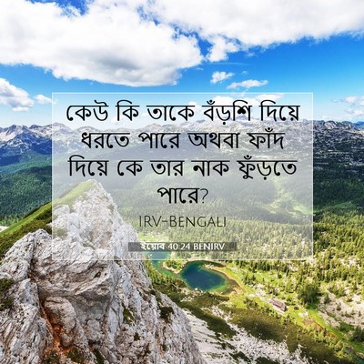 Picture 07 - ইয়োব 40:24 BENIRV - কেউ কি তাকে বঁড়শি - Bible Verse Picture